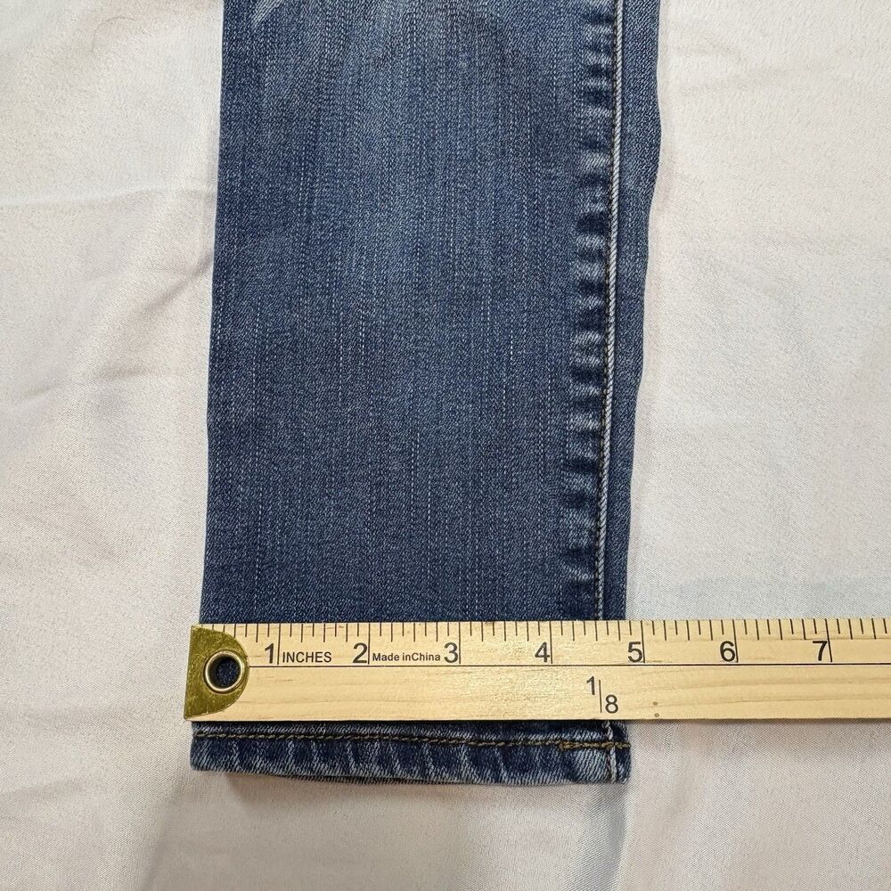 American Eagle Size 0 Girls Jeans Hi-Rise Jegging Crop Super Stretch Blue - Picture 9 of 13